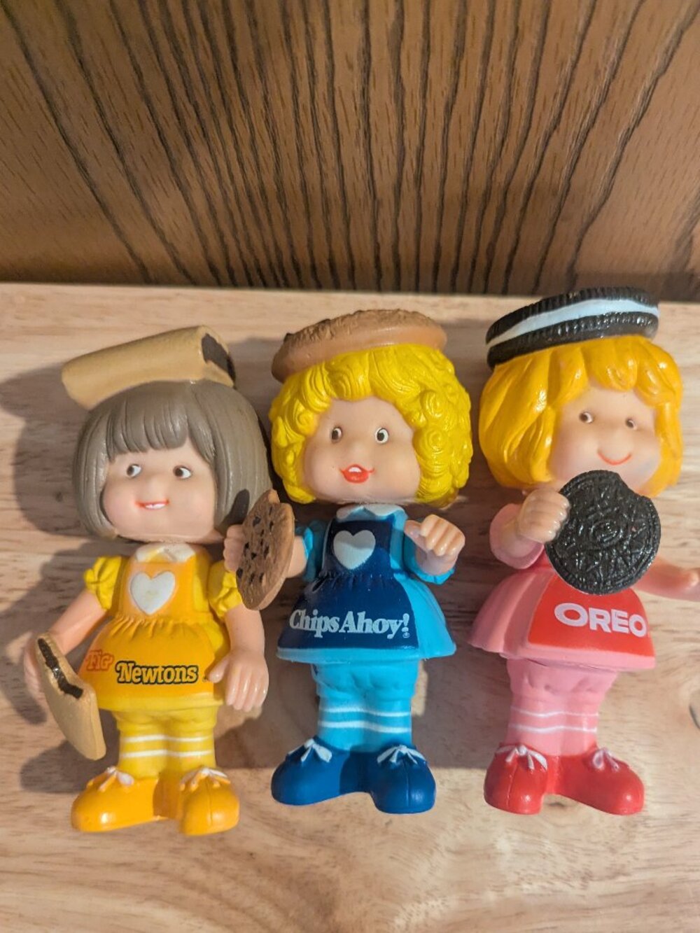 Nabisco 1980s Cookie Dolls Complete Set Oreo Newton Chips Ahoy Figures VTG